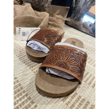 Load image into Gallery viewer, Myra “Dottie” Hand Tooled Sandal
