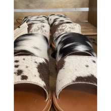 Load image into Gallery viewer, Cowhide Flat Sandal
