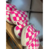Pink Checker Slippers